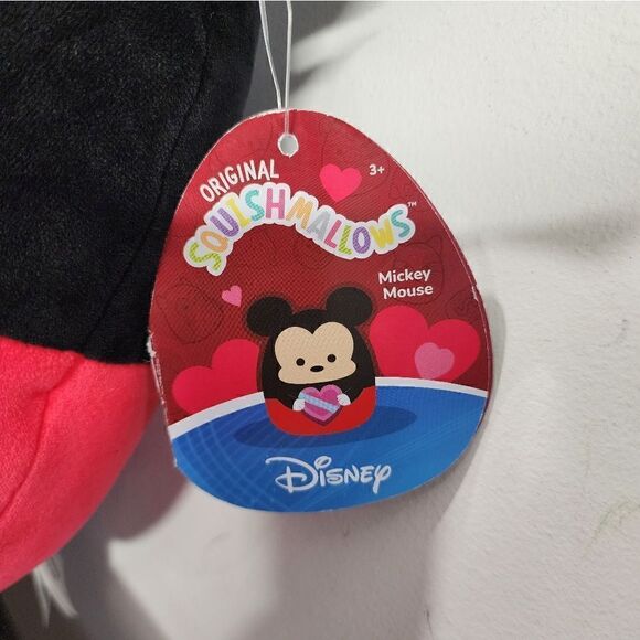 New Squishmallows Disney MickeyMouse 2024 Valentine's Day 8-InchPlush NWT - Picture 3 of 4